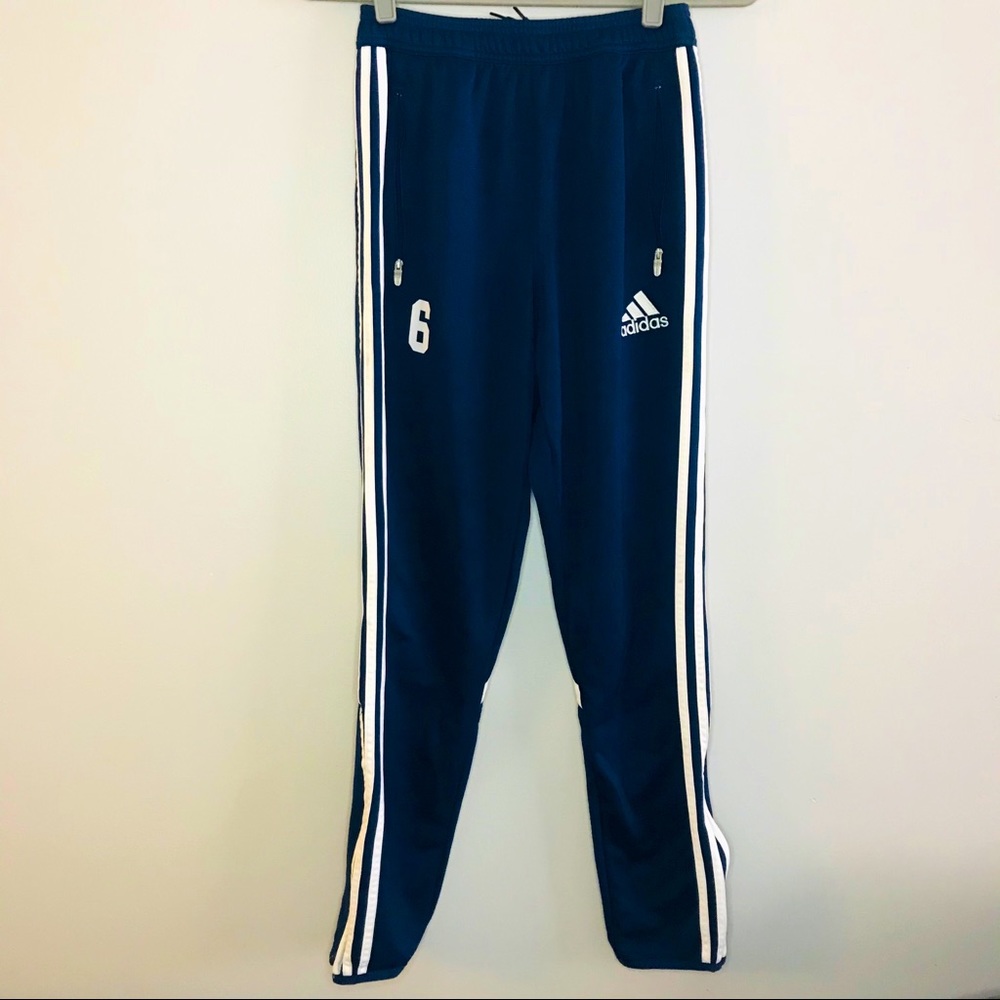 Adidas classic stripe pants with logo